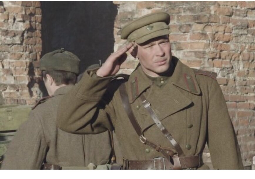 Заключительный кадр из фильма "Дорога на Берлин", снятого по мотивам рассказов Константина Симонова... (из открытых источников)... 