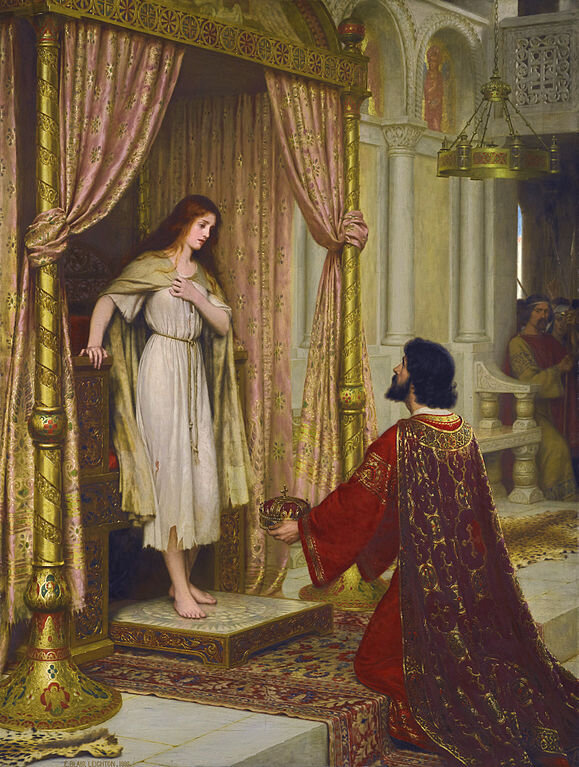 ...и Эдмунд Лейтон. Король и нищенка, 1898 г. Кстати, никогда не могла понять, почему вот это вот – африканский король.