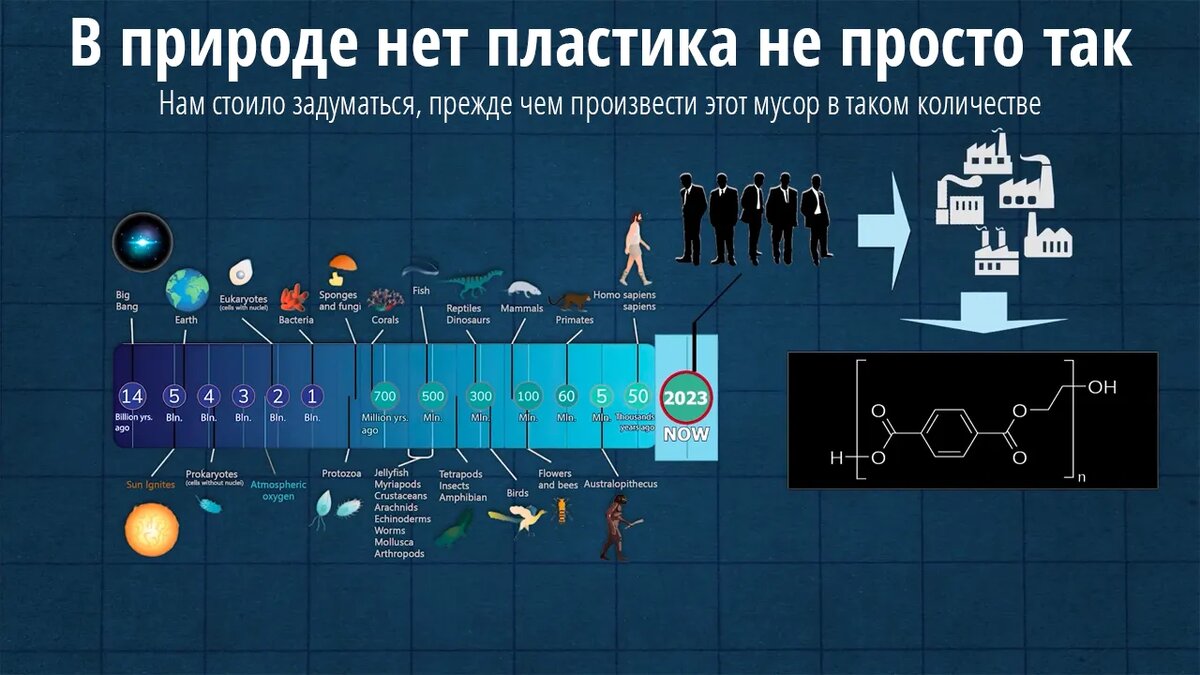 Мы первые, кто додумался произвести огромное количество пластика