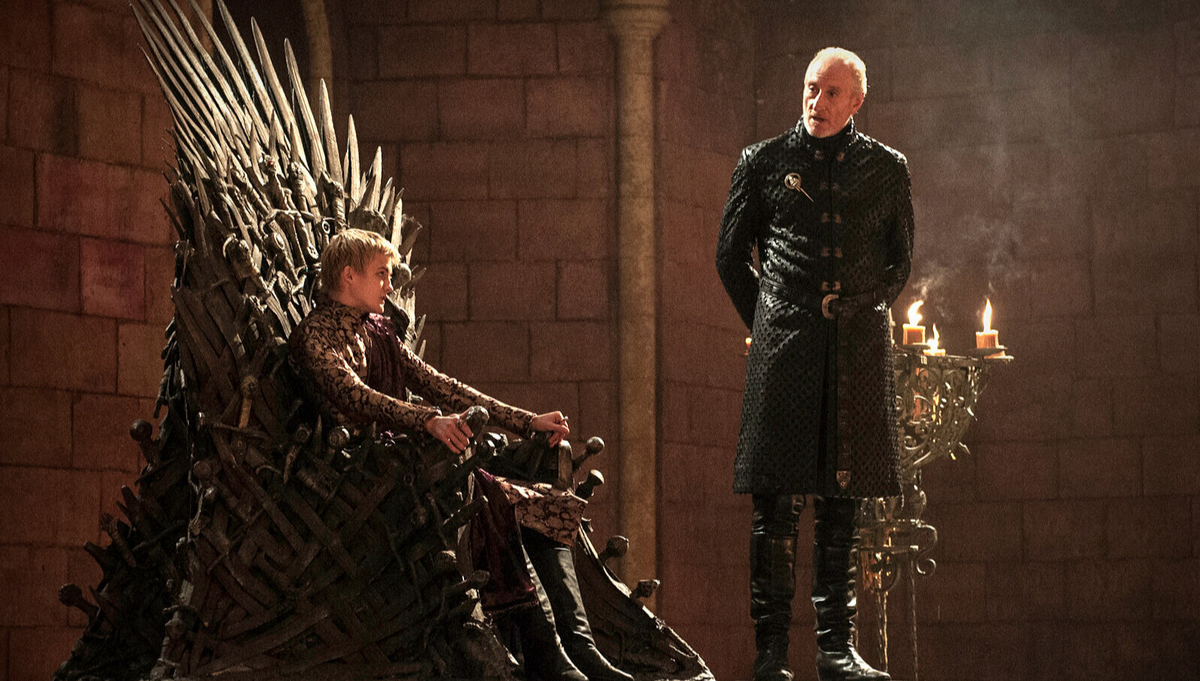 Тайвин поучает Джоффри, как управлять страной (фото www.pinterest.com).