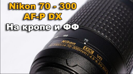 Nikon Nikkor AF-P 70-300mm DX VR Обзор и опыт на Кропе и ФФ