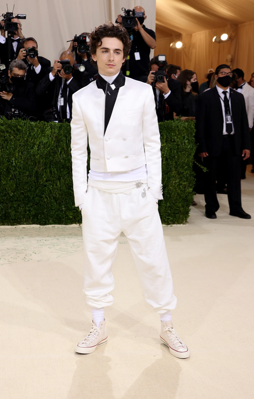 Признанный статус иконы моды заставляет нас с трепетом ожидать новых публичных появлений американского актера Тимоти Шаламе