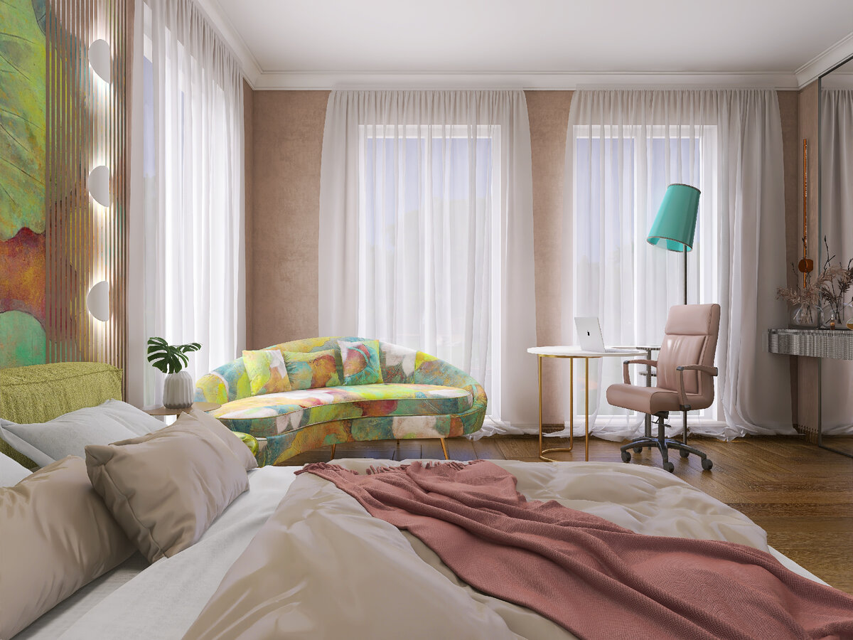 комната с кроватью и диваном. интерьер спальни-гостиной. диван кровать для маленькой комнаты. интерьер комнаты с кроватью и диваном. двух спальни диван.