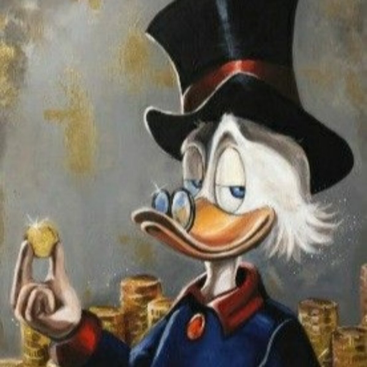 Персонаж мультфильма «Утиные истории» Скрудж Мак Дак