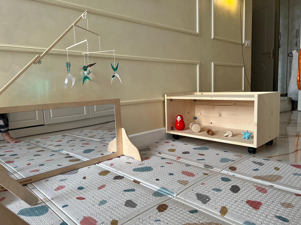 Пример подготовленной домашней среды для ребёнка в первый год жизни, отвечающей потребностям развития