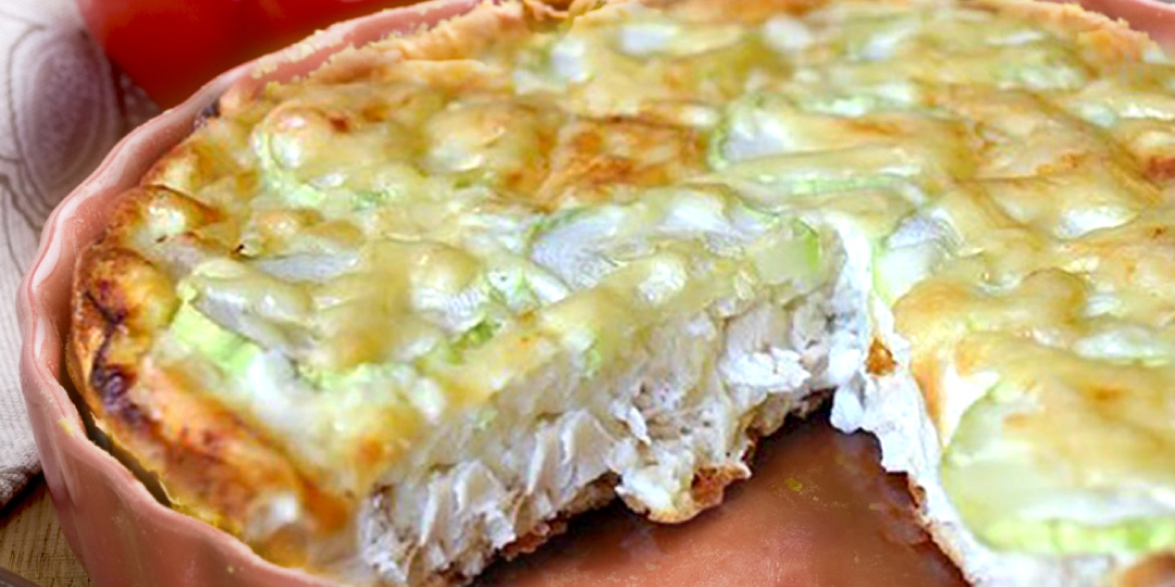 Куриный пирог с кабачками