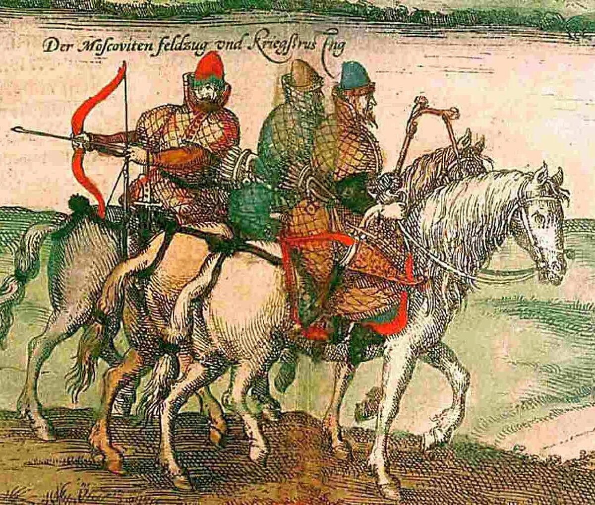 Московские всадники ХV века.