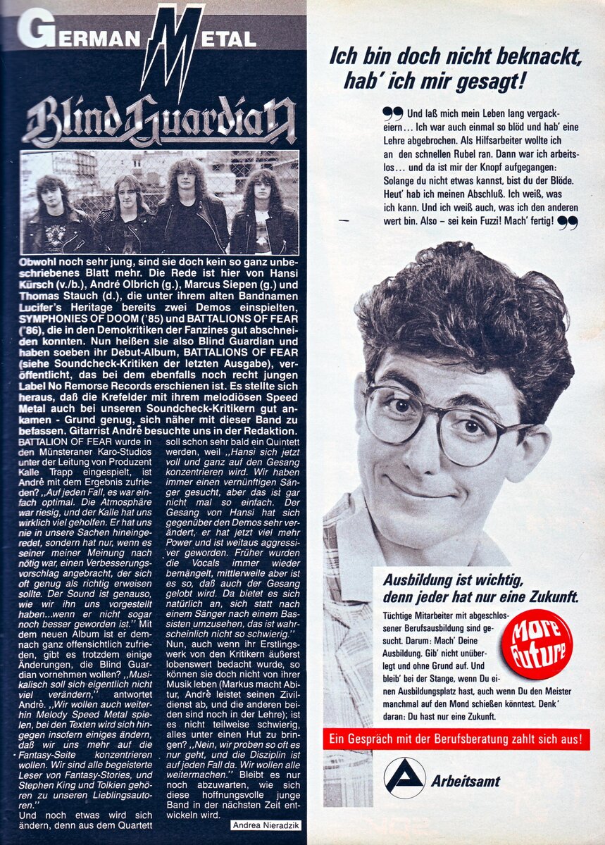 Страница журнала Metal Hammer