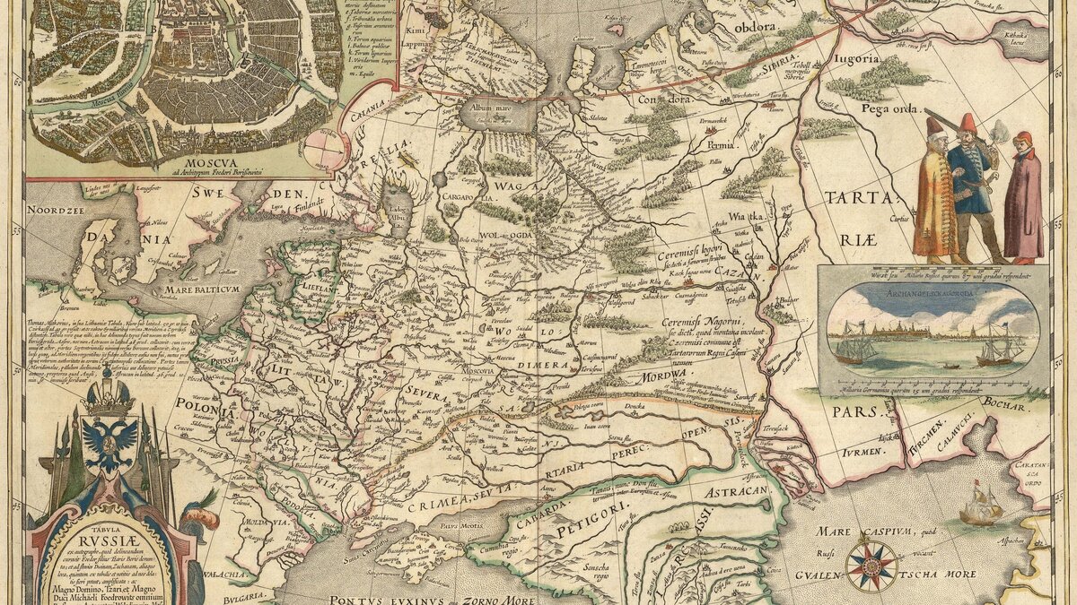 Карта России 1614 года с загадочным названием "Тартария" - предмет жаркого спора среди сторонников альтернативных теорий. Изображение из открытых источников, на правах добросовестного цитирования.