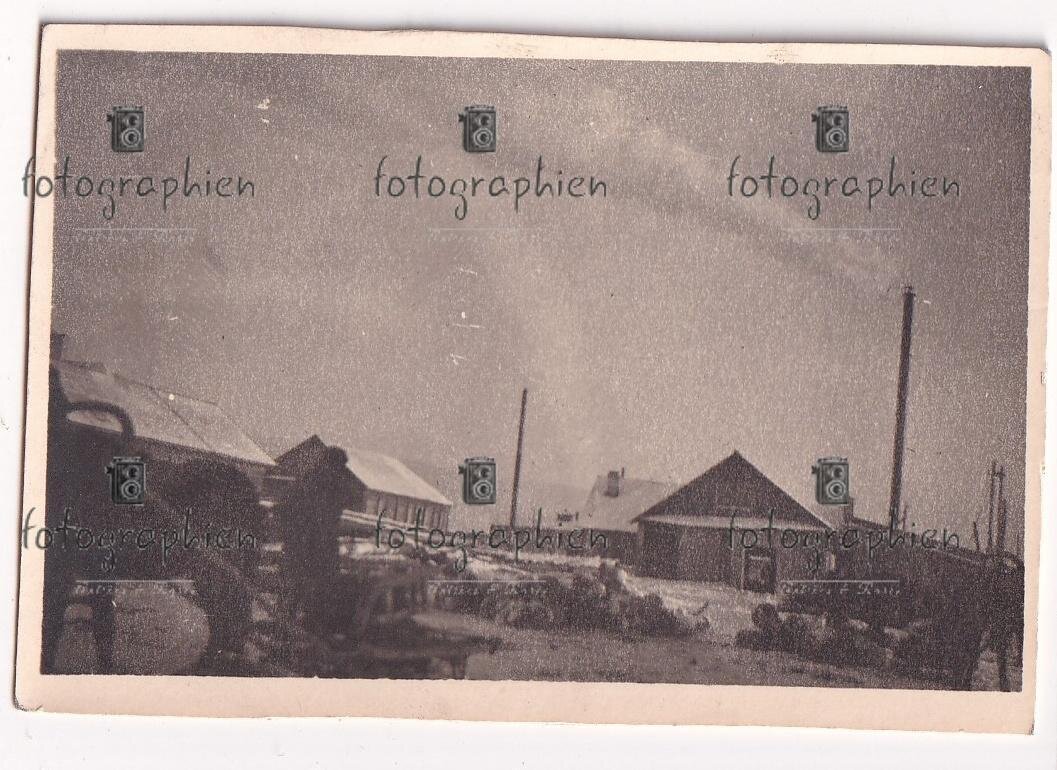 Основной транспорт гужевой. Затовка зимой. 