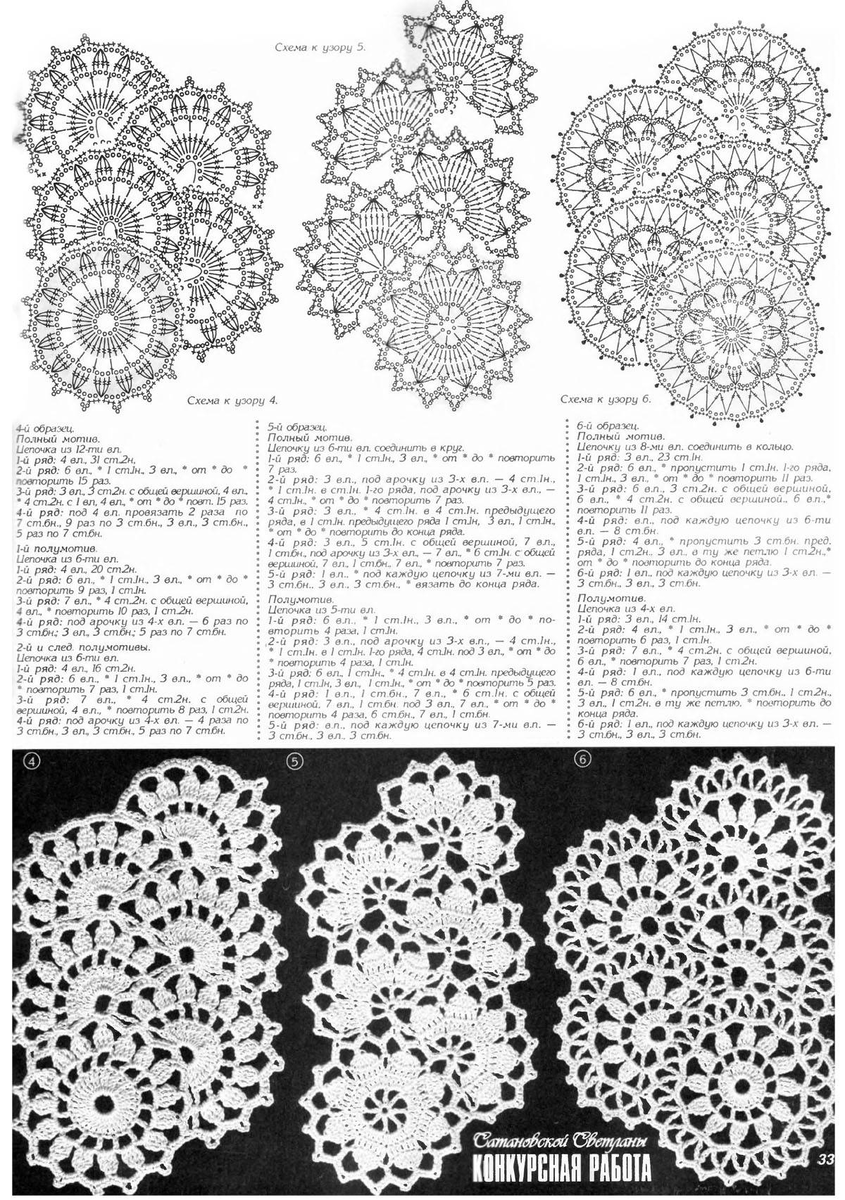 Кружево крючком схемы и описание