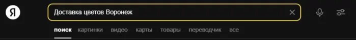 Пример поисковой выдачи.