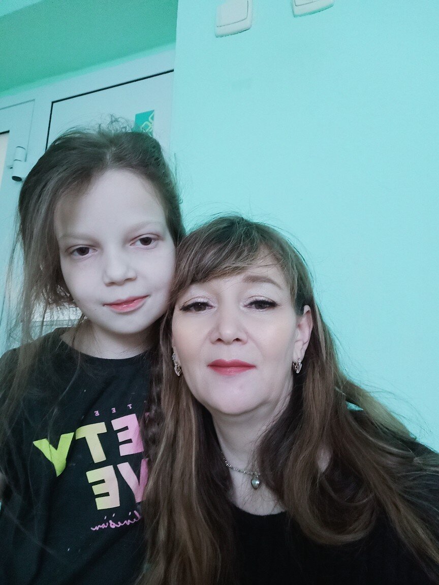 В стационаре, дочку долго не видела, фото из личного архива 