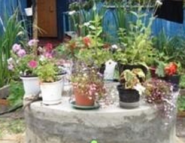 Вот так выглядел наш колодец, когда мы его сделали