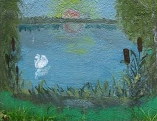 Мой рисунок на колодце