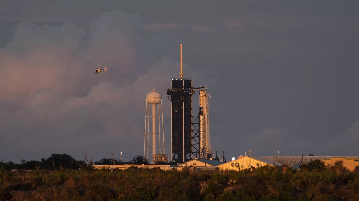 Старт Falcon-9 с кораблем Crew Dragon © Photo : NASA / Перейти в фотобанк