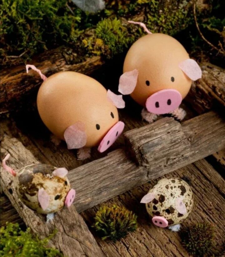 Поделки из яичной скорлупы, из интернета. 