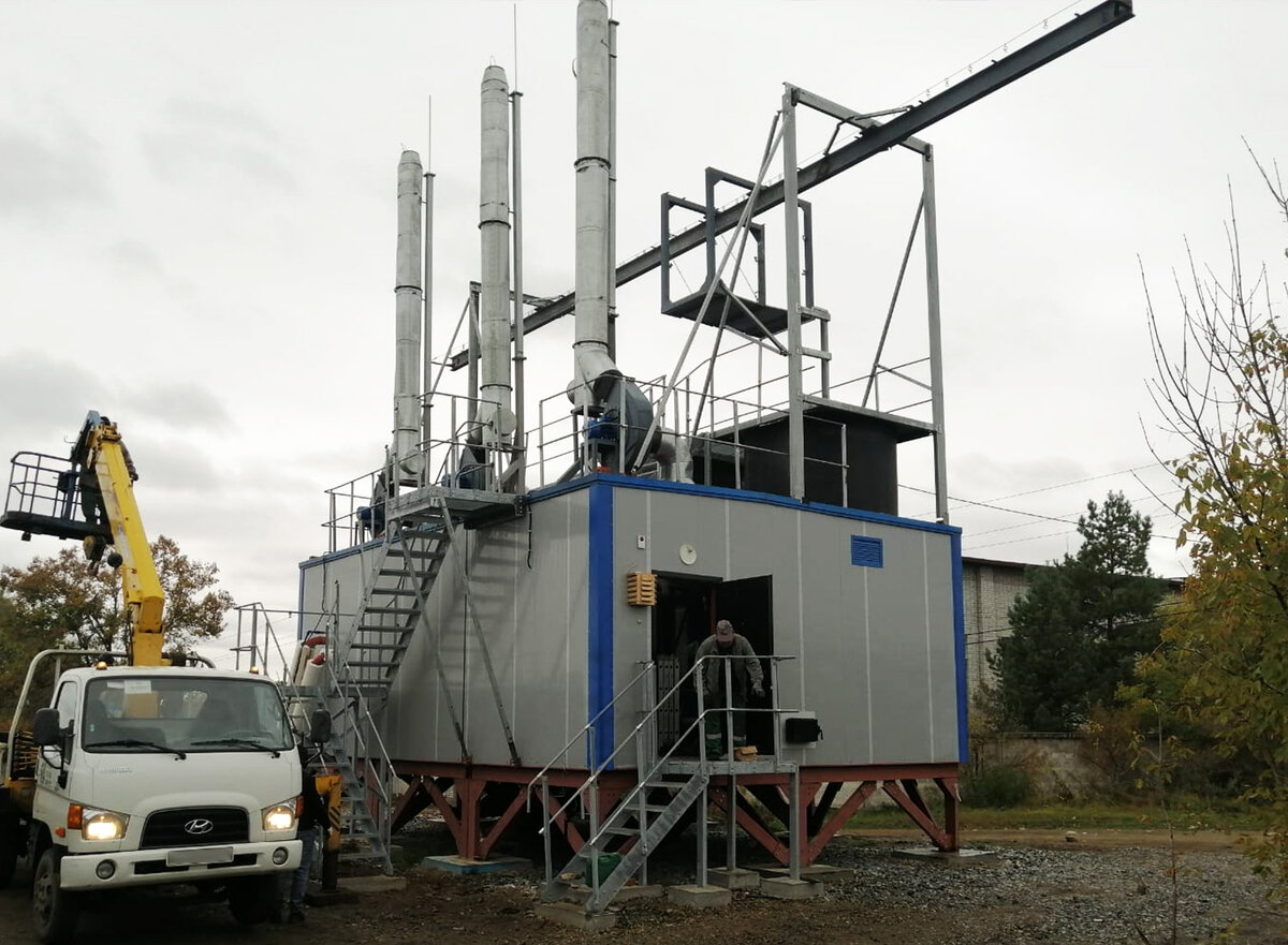 Блочно-модульная котельная в г.Лесозаводск - prometey54.ru