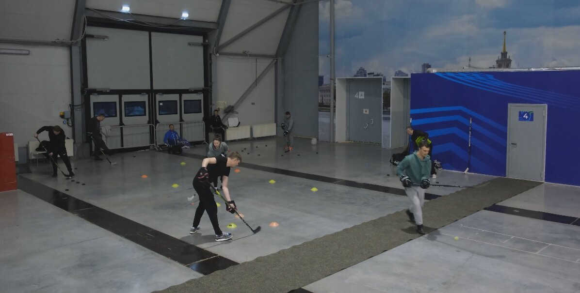 Тренировка ОФП у хоккеистов-любителей