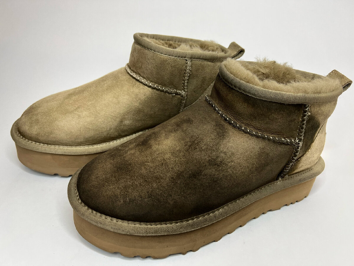 Угги до реставрации в мастерской "Джентельмен"