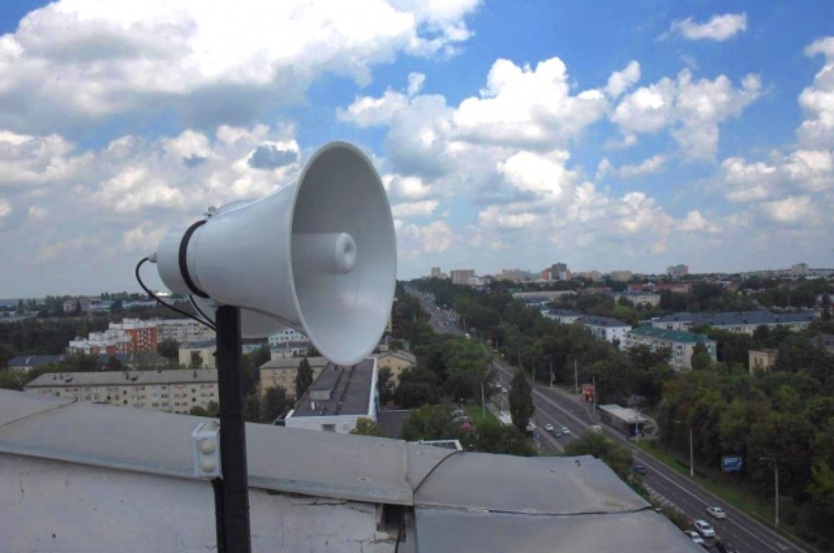    Более 70 авто с громкоговорителями курсируют по Белгороду в случае ЧП