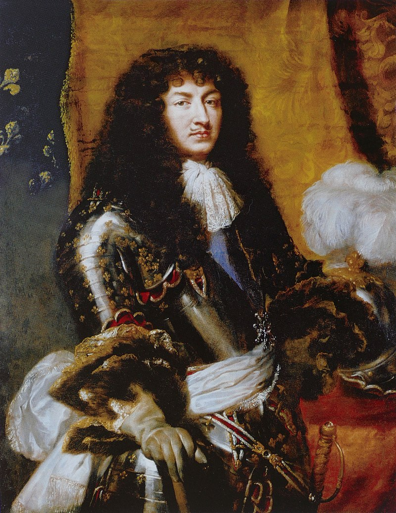 король Людовик в 1670 году на полотне К.Лефевра