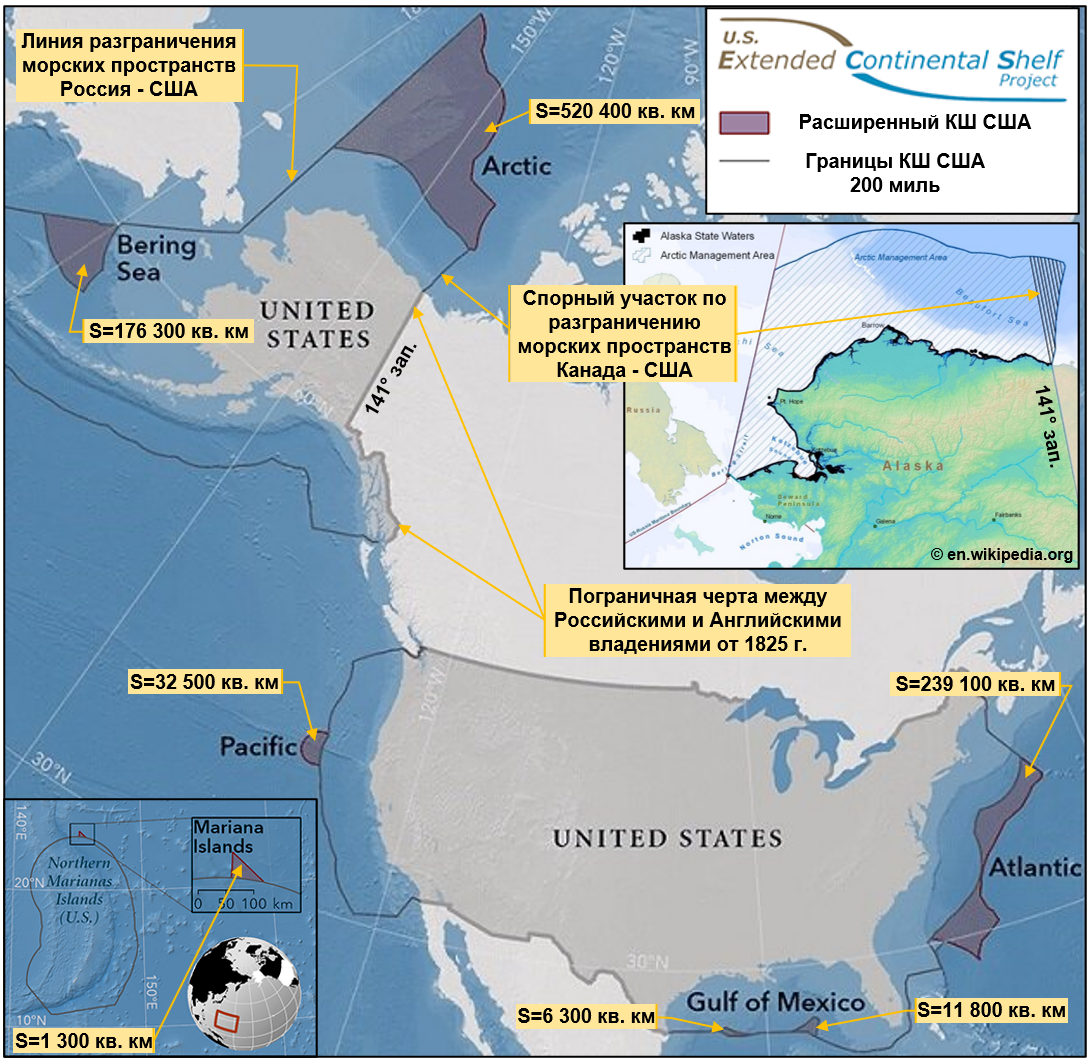 Границы континентального шельфа