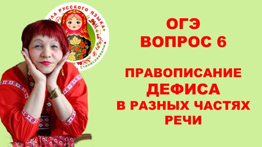 ОГЭ_2024. Вопрос 6. Правописание дефиса в разных частях речи