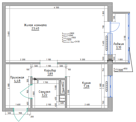 План квартиры заказчиков