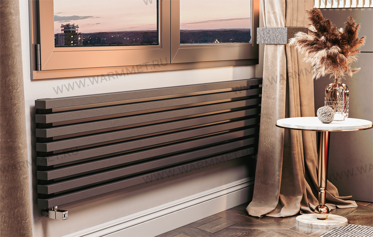Дизайнерский радиатор WARMMET с нижним подключением