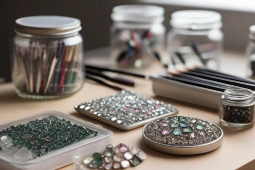 Как аккуратно выполнить инкрустацию стразами изделия