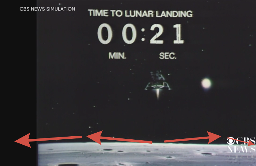 ЛМ садится на Луну - симуляция