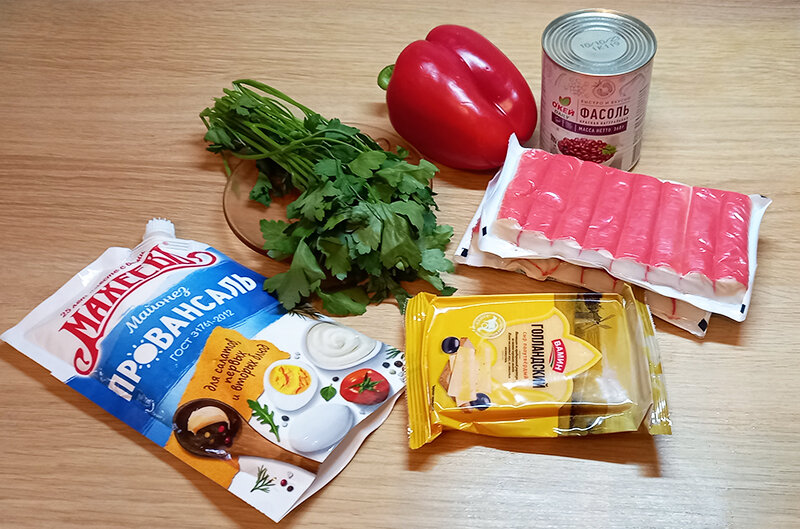 Необходимые продукты для салата