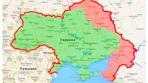 Популистские границы, которые чертит на картах киевский режим