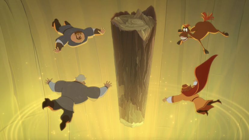    Кадр из мультфильма «Три богатыря и Пуп Земли»