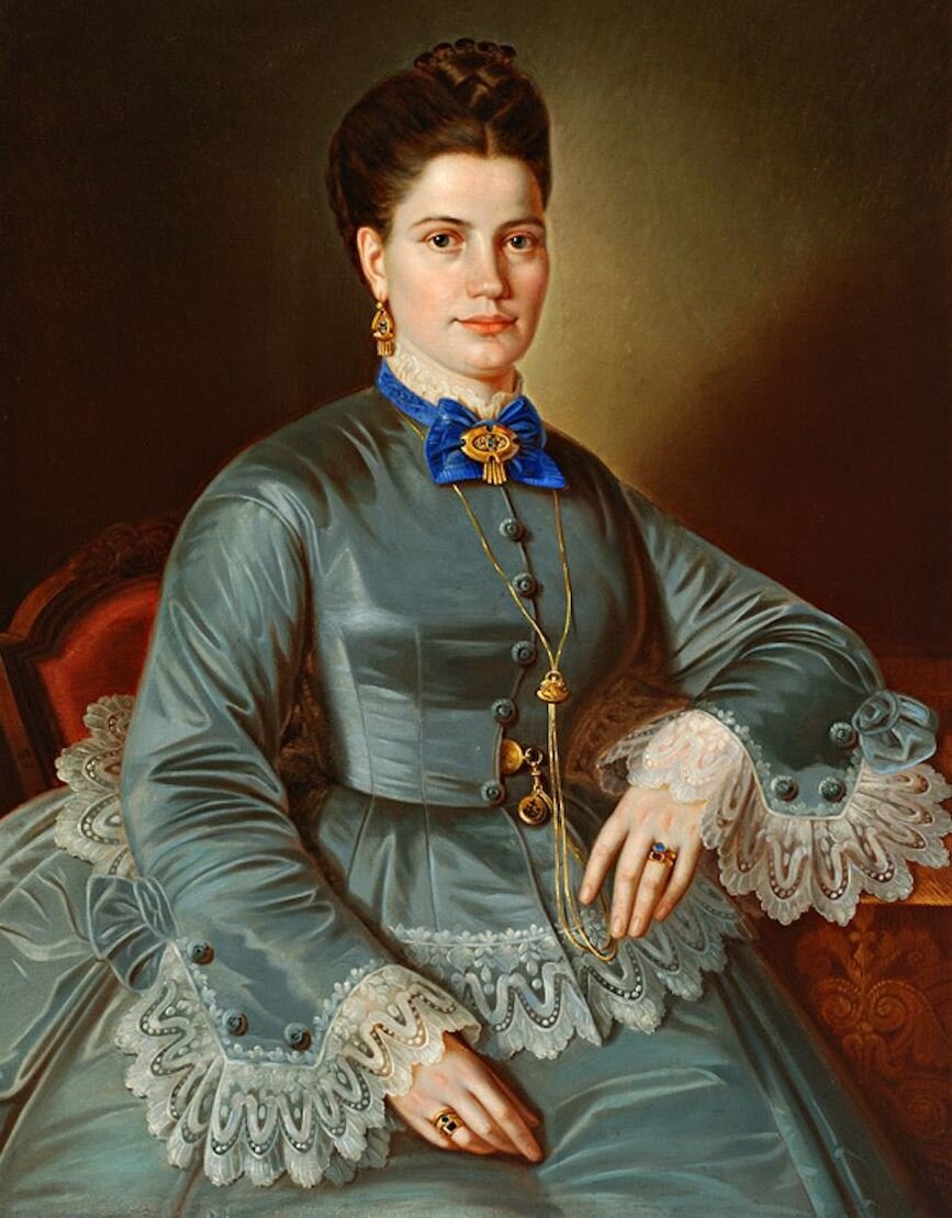 Peter Michal Bohúň (Словакия). Augustína Škripeňova née Bödemannova, около 1870 года.