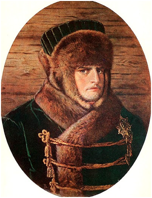 В. Верещагин, "На морозе" (портрет Наполеона в зимней одежде)