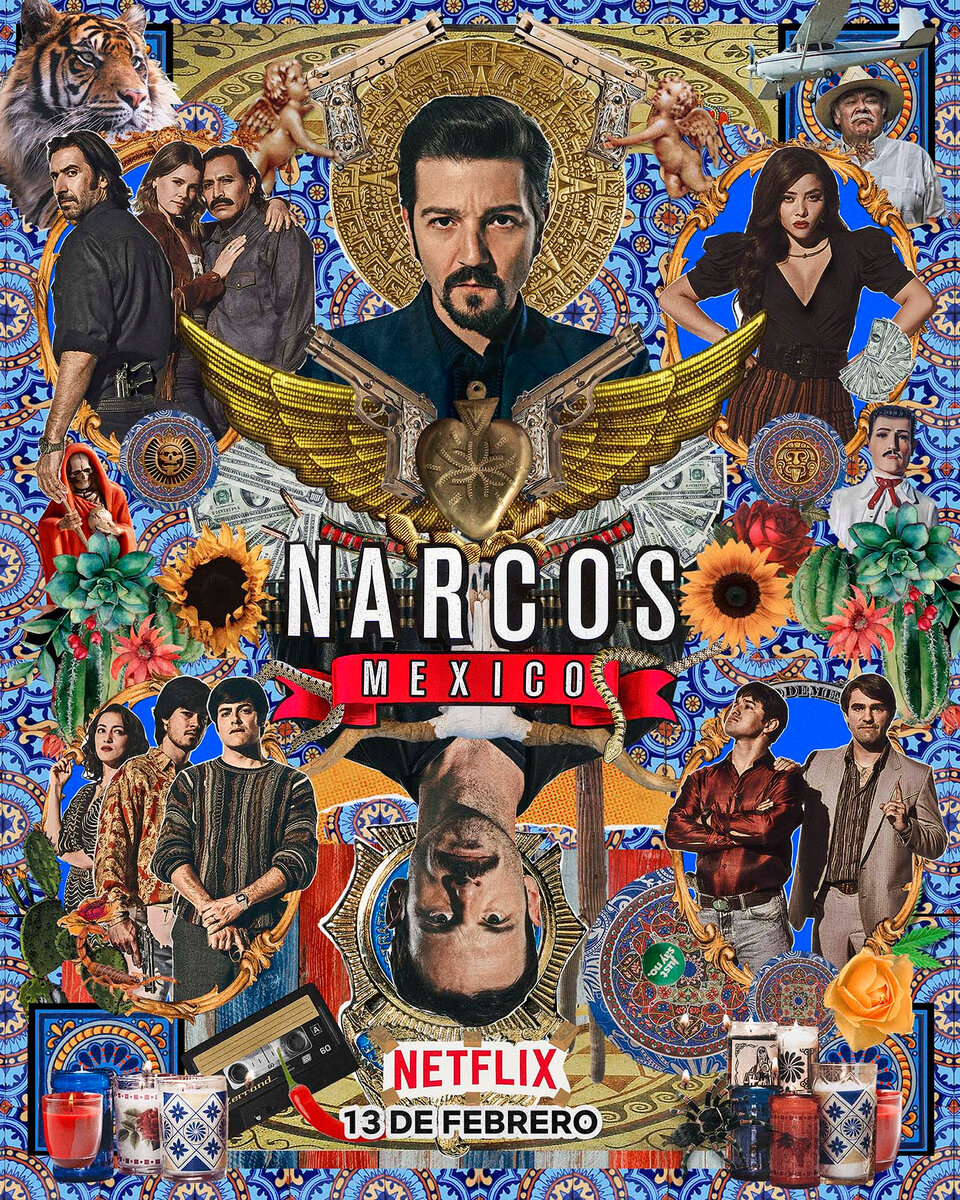 Постер ко второму сезону сериала "Нарко: Мексика" (2020)