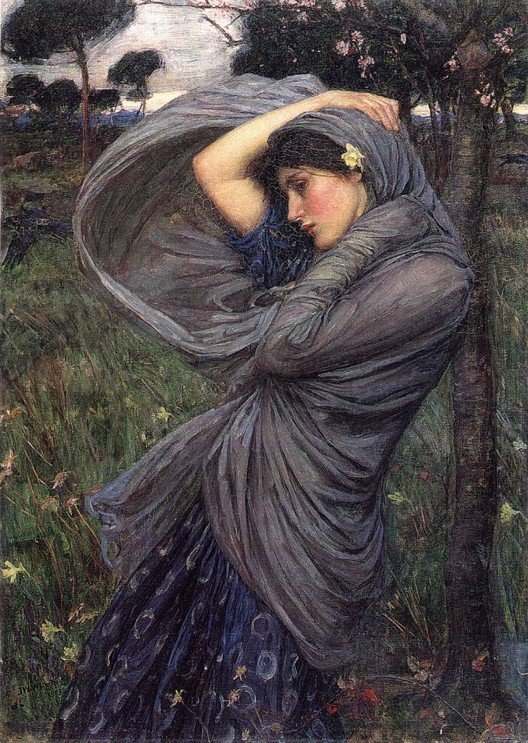 «Борей» Джона Уильяма Уотерхауса (1903 г.) / Источник: Wikimedia Commons (The Art and Life of John William Waterhouse, Public domain) https://commons.wikimedia.org/wiki/File:Boreas.jpg