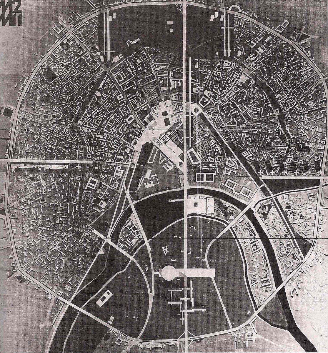 Архитектура: Леонид Павлов | Проект: Реконструкция Москвы 1966 год