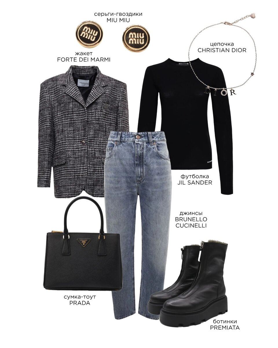 Match 1: джинсы и пиджак