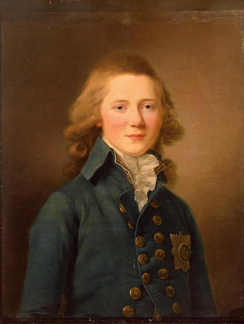 Великий князь Александр Павлович в юности. 1792 год. Художник Жан-Луи Вуаль 
