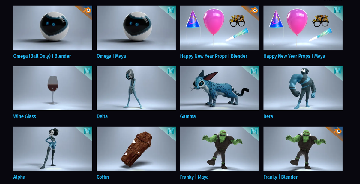 Готовые модели с сайта agora.community