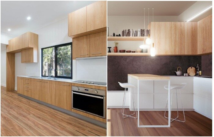 Мебель в экостиле отличается простыми формами и использованием натуральных текстур 