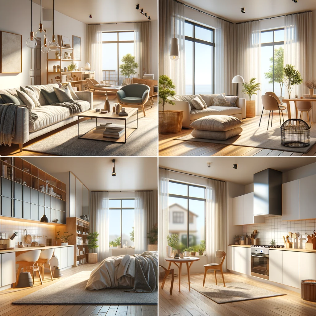 Деперсонализация Пространства: Удаление личных вещей: Слишком много личных предметов может помешать покупателям представить себя в вашей квартире. Создайте нейтральное, но уютное пространство.
Создание универсального интерьера: Используйте нейтральные цвета и минималистичный дизайн для универсальности пространства.