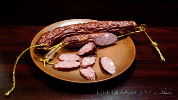Колбаса из косули полукопчёная