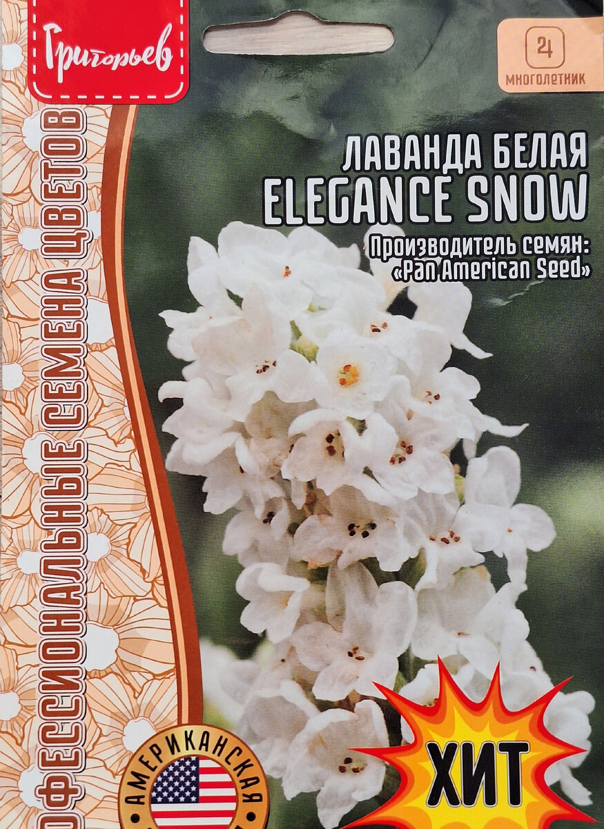 Лаванда белая Elegance Snow, Григорьев. 