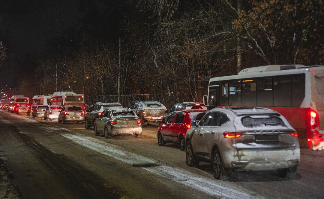 Вот так мы ехали. Движение, как в Москве 😂