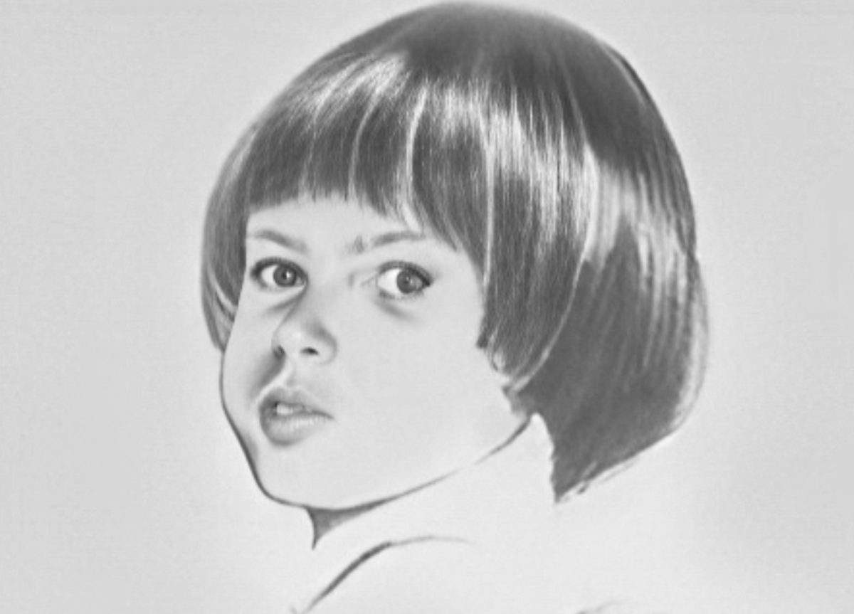 Марлен Сантана на рисунке, сделанном полицией. Здесь ей 3 года