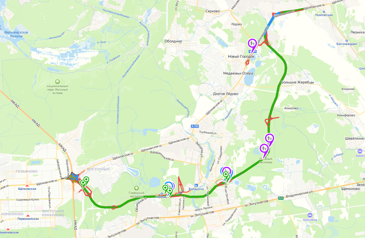 текущая версия проекта трассы "практически не затронет застроенные территории" и не будет проходить через территорию национального парка.